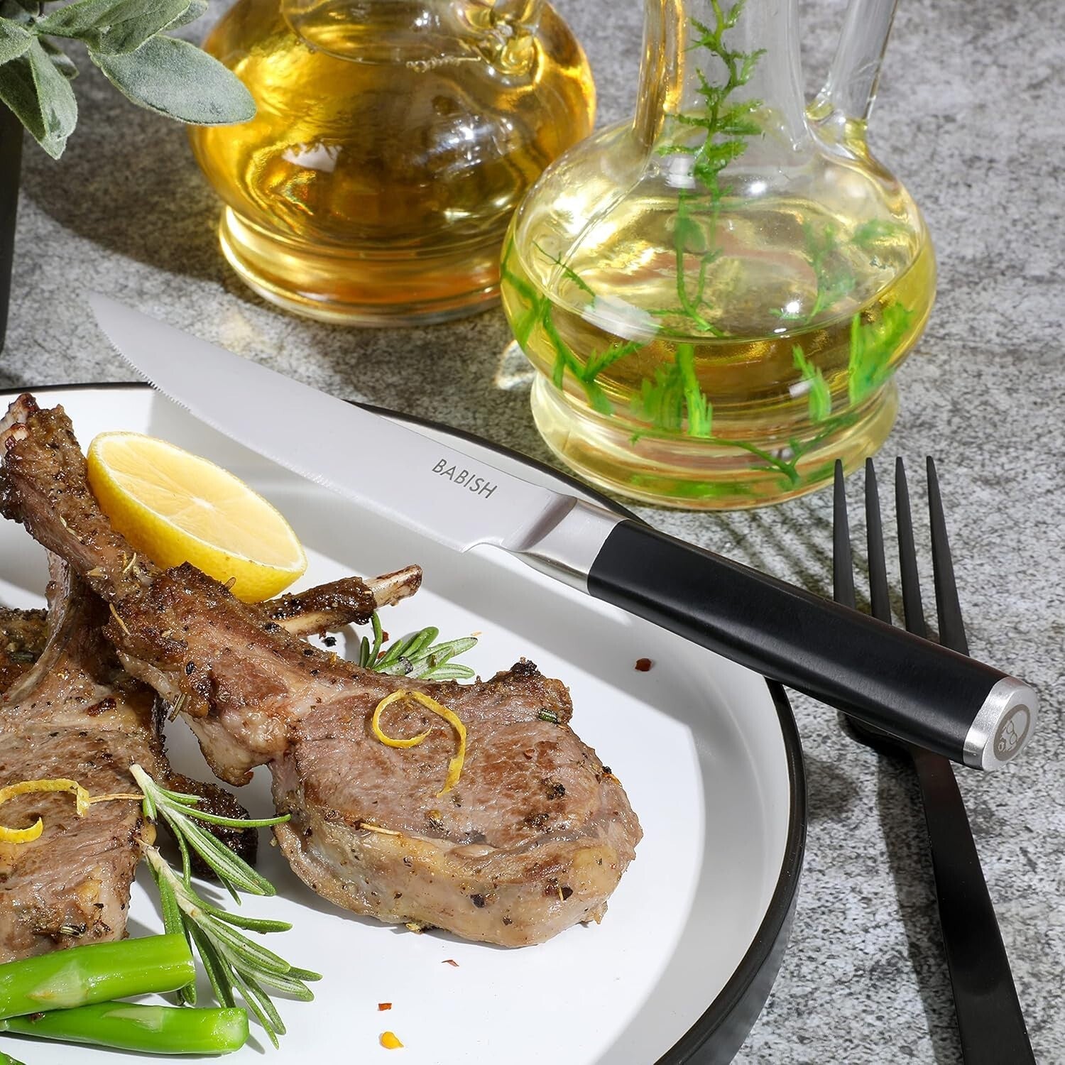 4-Piece High-Carbon German Steel Kitchen Steak Knife Set - Ultimate Precision