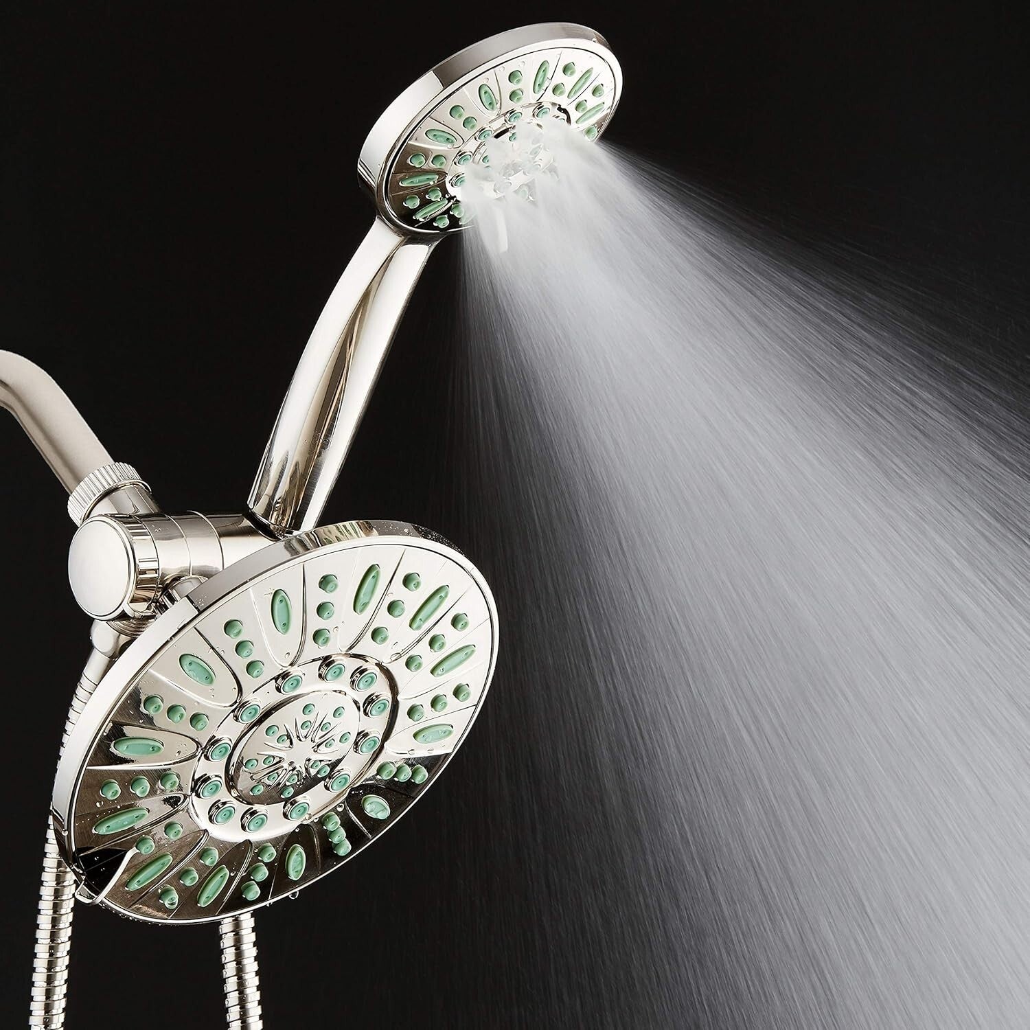 Eco-Friendly High-Pressure Rain Shower Combo with Lifetime Microban Protection