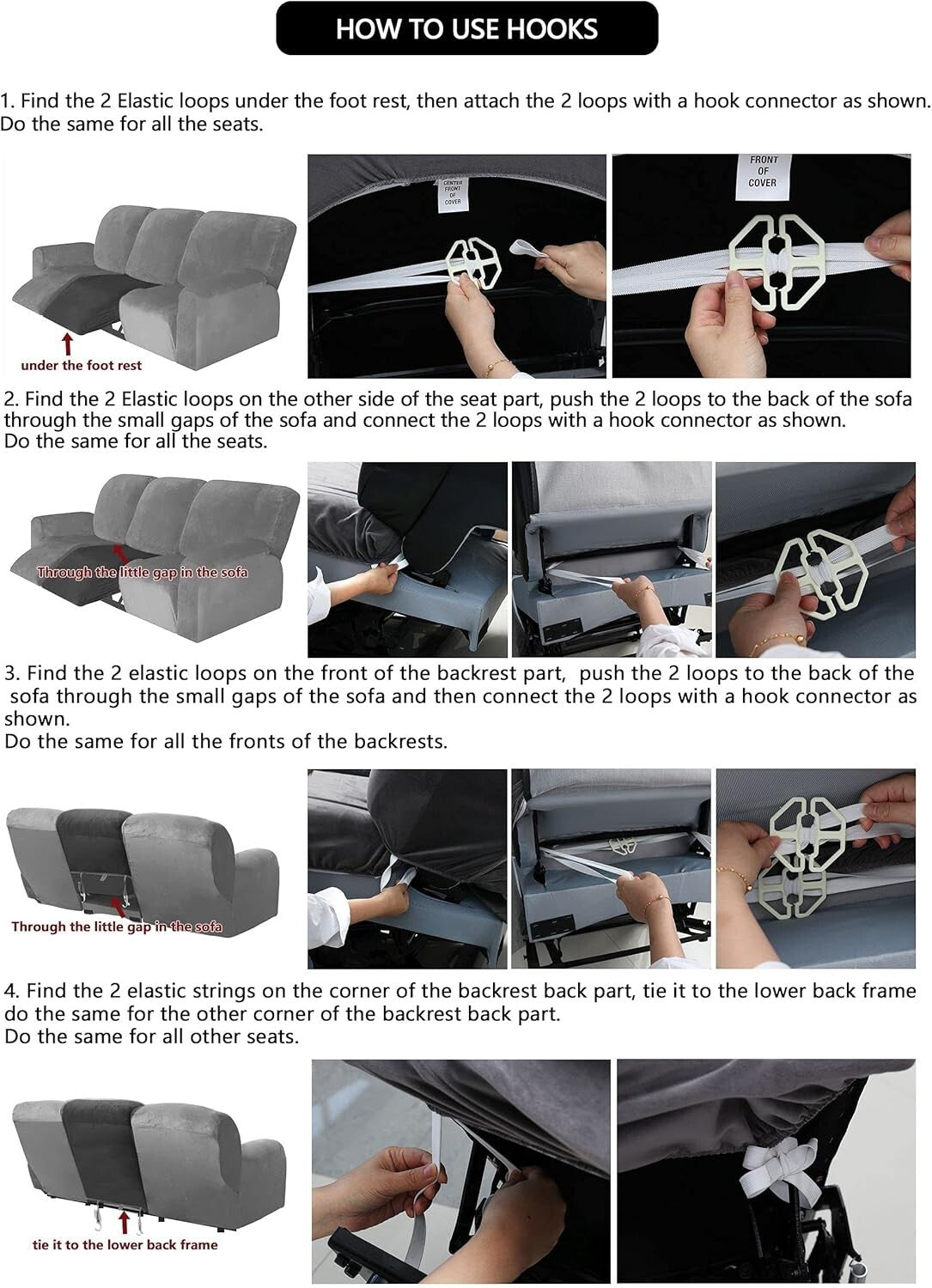 Custom-Fit Velvet Reclining Love Seat Slipcover, Machine Washable for Easy Care