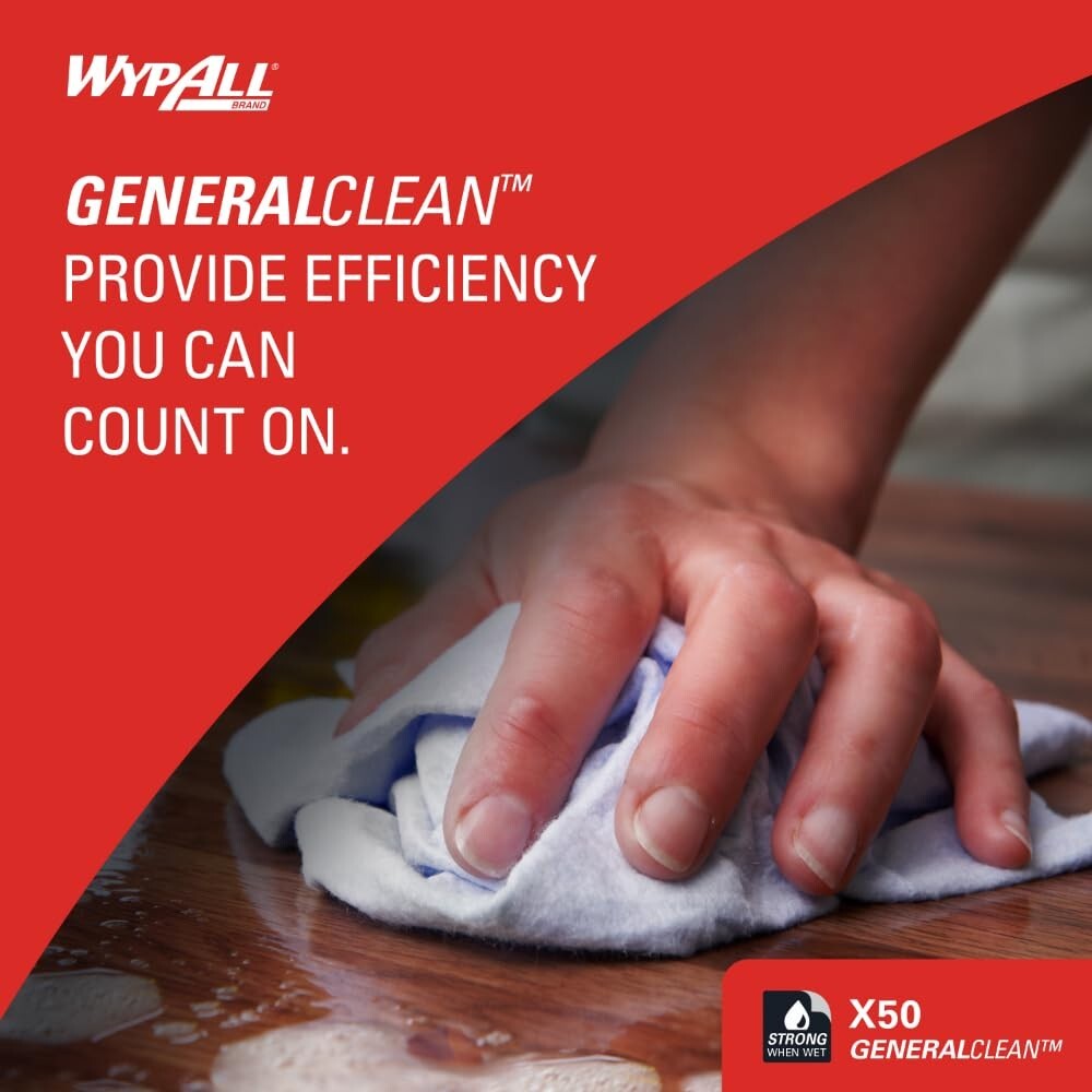 Cost-Effective GeneralClean X50 Users' Choice - 1,100 Absorbent Cleaning Sheets