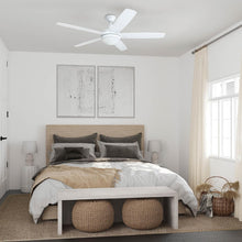 Load image into Gallery viewer, Modern Tri-Mount 52” Ceiling Fan with 5 Blades &amp; LED Light - Farmhouse Style