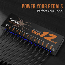 Load image into Gallery viewer, Noise-Free Guitar Pedal Power Supply with LED Indicators - 12 Isolated Outputs