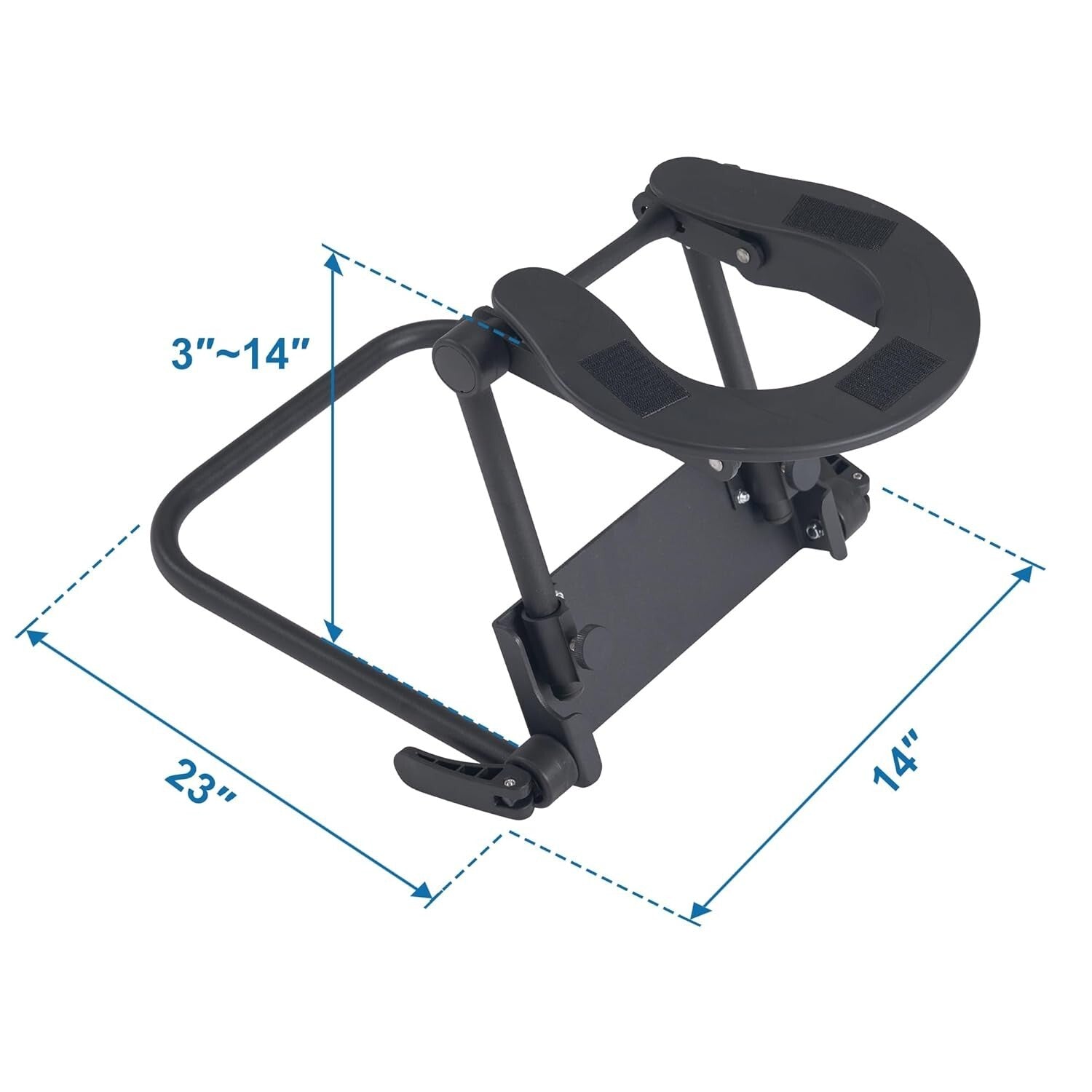 Portable Adjustable Mattress Massage Kit with Comfort Face Cushion - Royal Blue