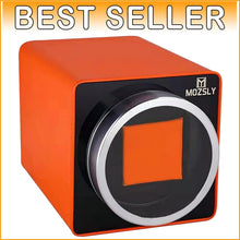 Load image into Gallery viewer, Stylish PU Leather Watch Winder for Automatic Timepieces with Quiet Motor