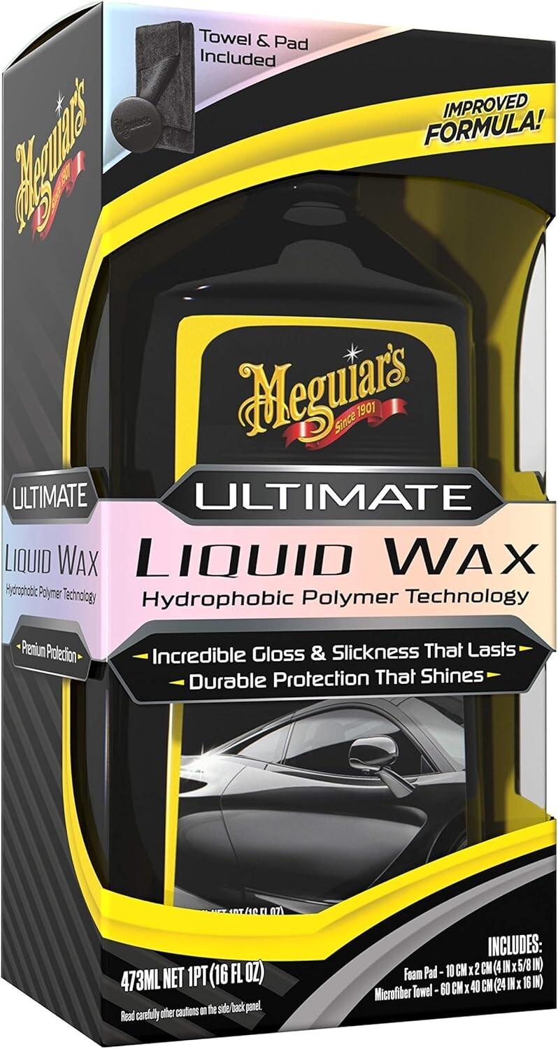 Ultimate Liquid Wax 473ml - Long-Lasting Gloss & Water Beading Protection