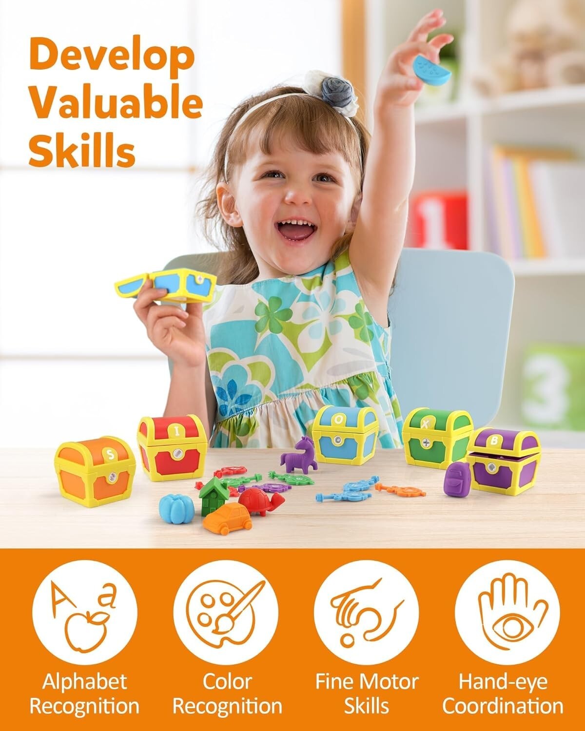 Colorful ABC Learning Treasure Boxes - Engaging Educational Games for Kids