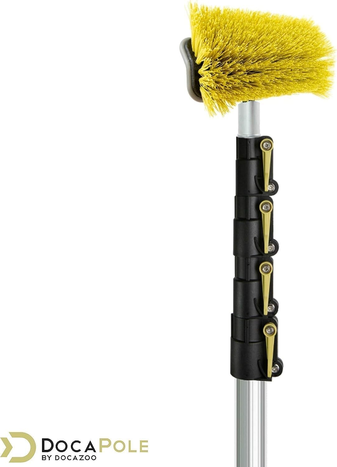 DOCA 6-24 Ft Scrub Brush & Extension Pole - Versatile Outdoor Cleaning Solution