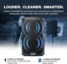 Load image into Gallery viewer, Versatile 2000W Bluetooth PA Speaker with Integrated Mixer - Ideal for Events