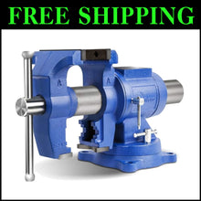Load image into Gallery viewer, Compact 5-Inch Bench Vise with Sturdy Anvil – Perfect for Industrial and DIY Use