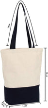 Load image into Gallery viewer, Stylish 12 Pack Canvas Tote Bags 17x14x4 Inches - Heavy Duty for Daily Use