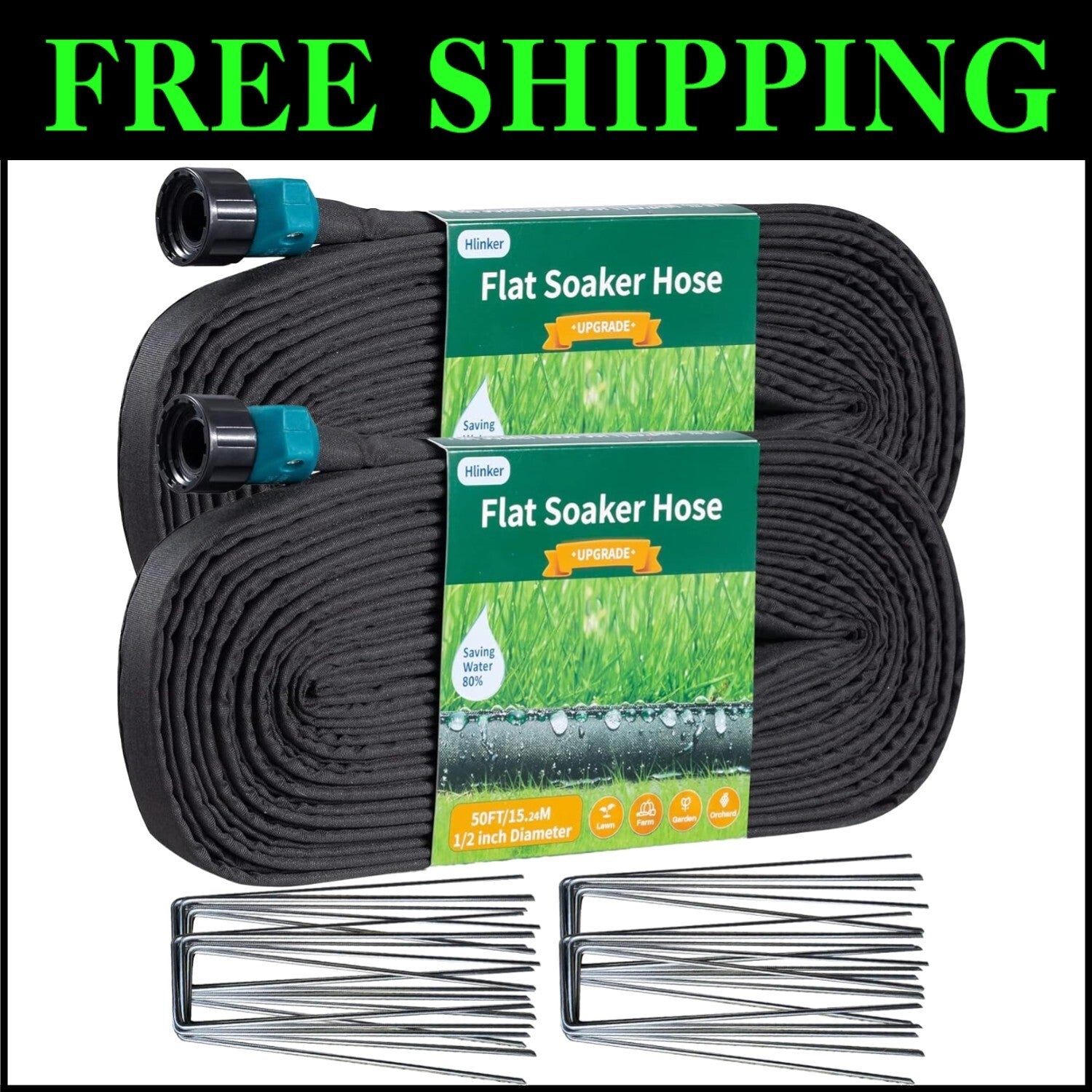 Sustainable 100 ft Linkable Soaker Hose - Optimize Your Garden Irrigation System