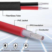 Load image into Gallery viewer, Versatile 10AWG Solar Extension Cable - 50FT with Male and Female Connectors