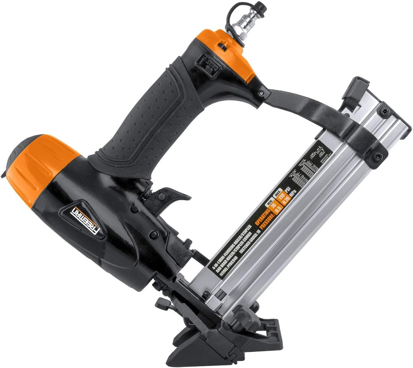 Adjustable Pneumatic Flooring Nailer for Hardwood & Decorative Trim Projects