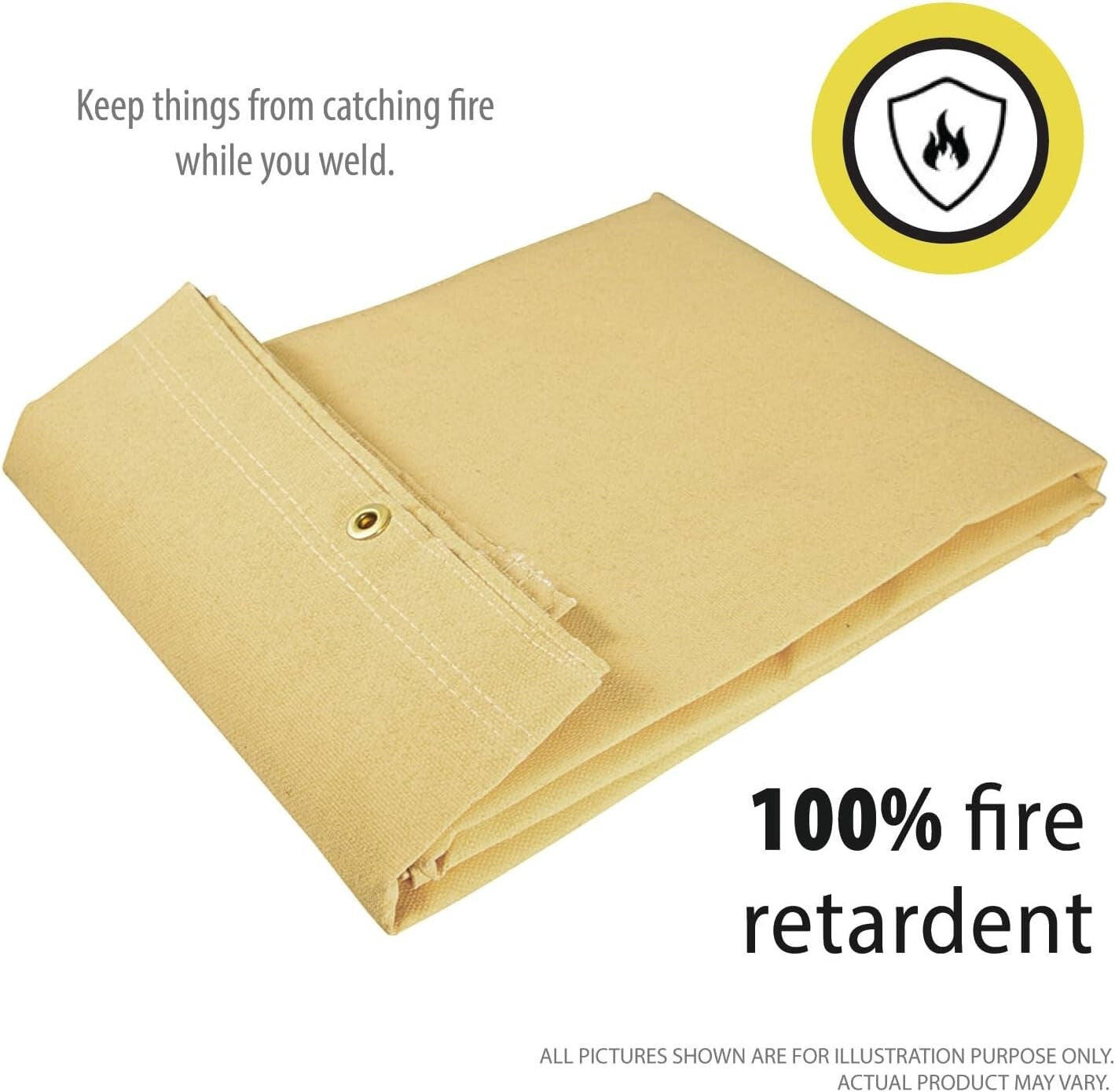 Multi-Purpose Fire Shield Blanket Set - Fireproof Welding Protection 2 Pack