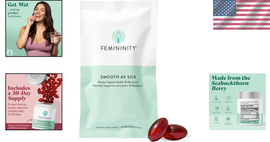 Daily Hydration Softgels: Femininity Smooth as Silk 60ct for Women's Wellness