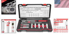 Load image into Gallery viewer, Comprehensive 9-Piece Spark Plug Tool Set with Magnetic Swivel and Torque Wrench