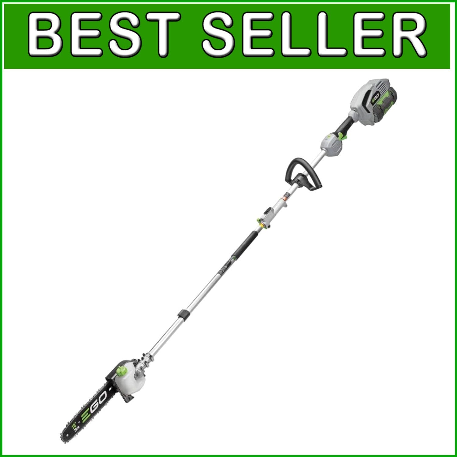 56V Brushless Pole Saw & Power Head with 10-inch Blade for Effortless Cutting