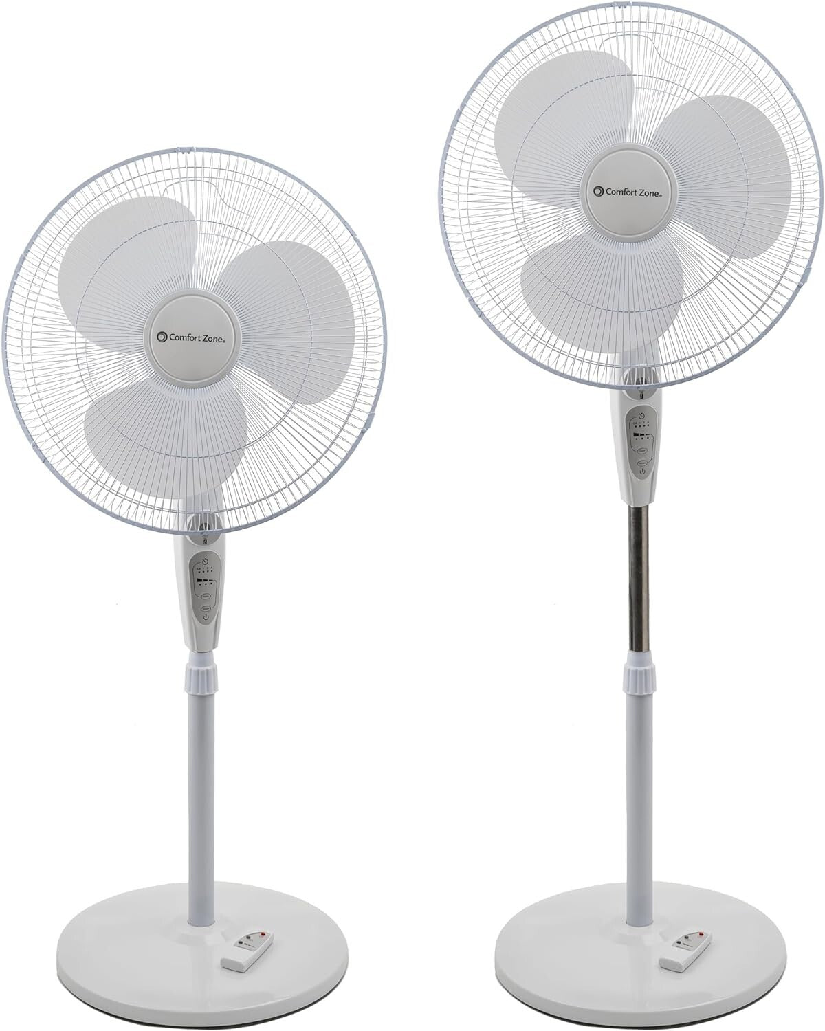 18" Oscillating Pedestal Fan with Remote & Adjustable Height for Optimal Comfort