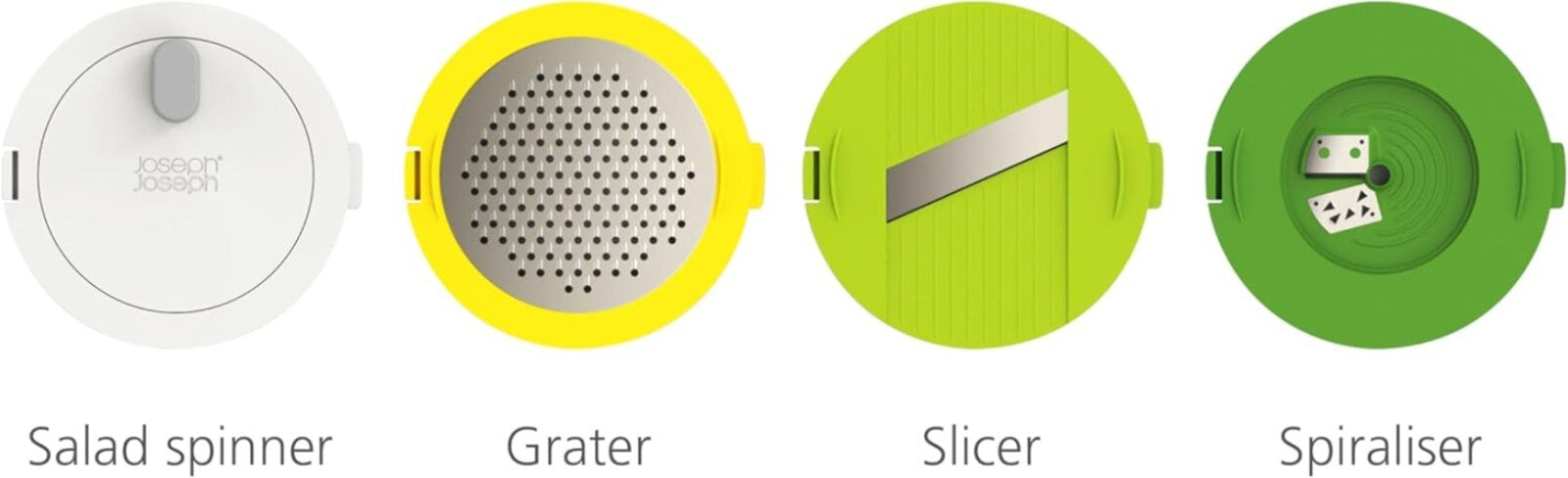 Durable 4-Piece Salad Preparation Kit: Spinner, Cutter, Grater for Fresh Meals