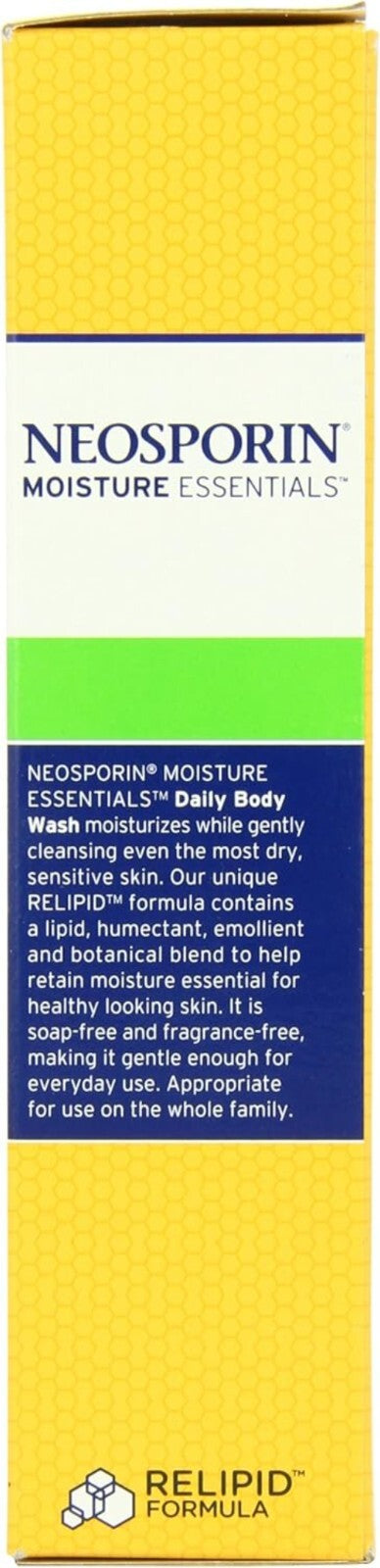 Moisture Essentials Body Wash, Soap-Free & Fragrance-Free Formula for All Ages