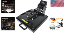 Load image into Gallery viewer, Powerful 1400W Digital Heat Press with Teflon Coated Plate for Custom Projects