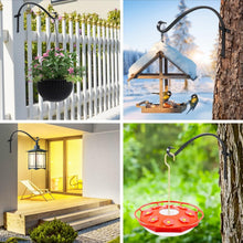 Load image into Gallery viewer, Stylish C Shape 2-Pack Outdoor Hooks – 70 lbs Capacity for Planters &amp; Lanterns