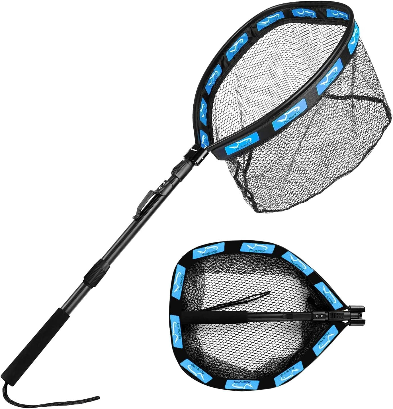 Lightweight Floating Fishing Net with Telescopic Handle for Easy Catch & Release