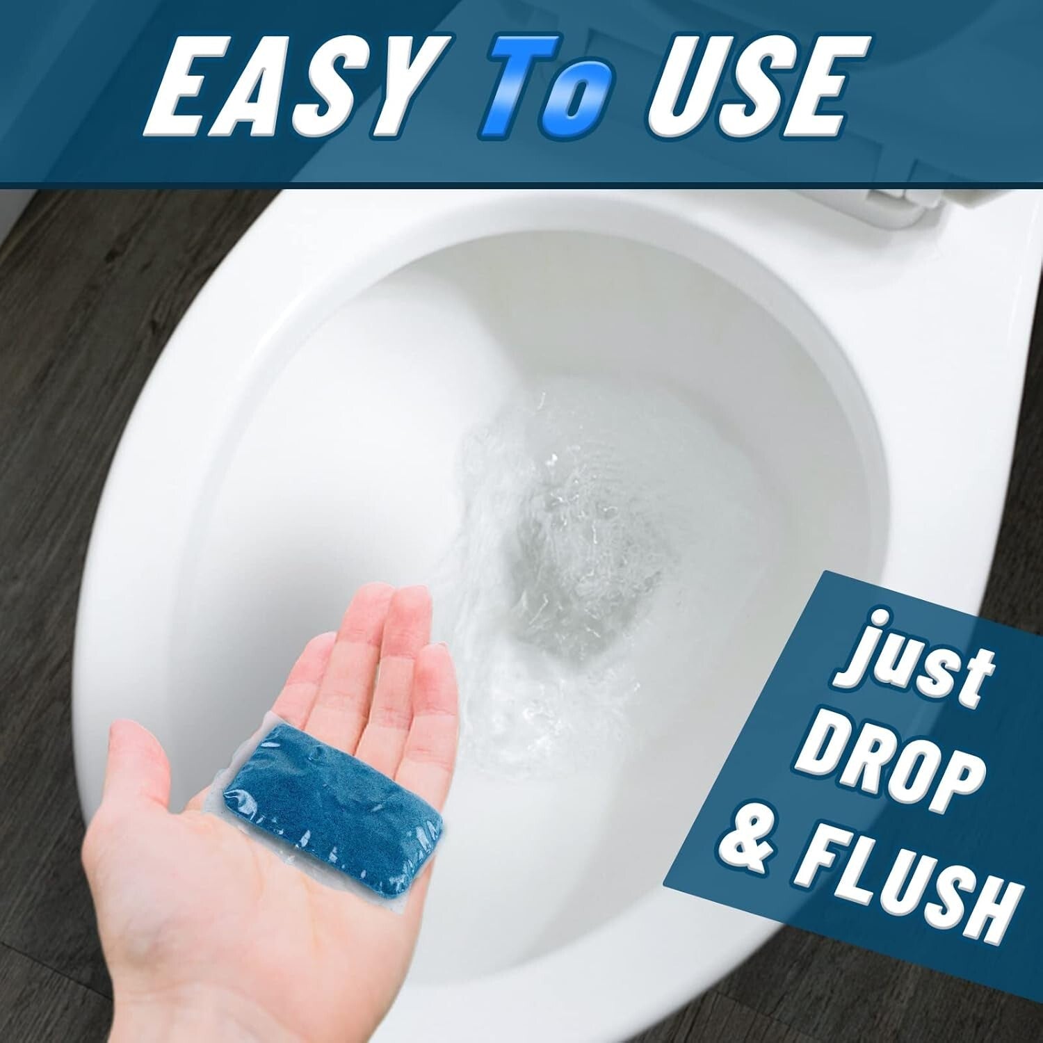 50 Packs RV Black Tank Deodorizer - Biodegradable Treatment for Porta Potties