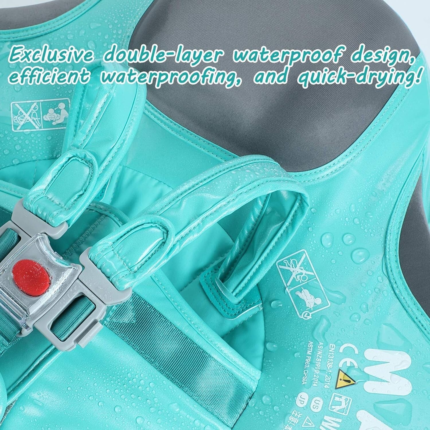 Baby Swim Float with Canopy - Ideal for Safe Backstroke & Breaststroke (3-24 M)