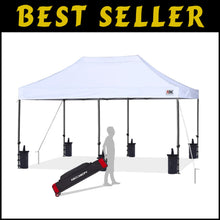 Load image into Gallery viewer, Heavy-Duty 10x20 Canopy Tent with UV Protection - Ideal for Festivals &amp; Parties