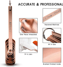 Load image into Gallery viewer, Copper Measuring Cups and Stainless Steel Spoons Set for Perfect Precision