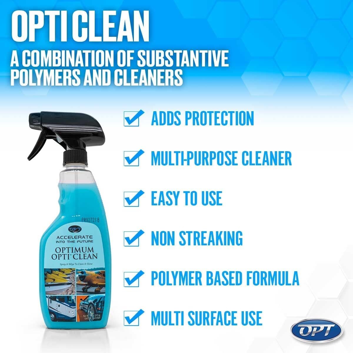 Eco-Friendly 1 Gallon Optimum Waterless Car Wash Spray - Clean & Protect in One