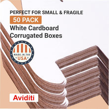 Load image into Gallery viewer, 50-Pack Heavy Duty Shipping Boxes - 14.25"L x 11.25"W x 2"H, Crush-Proof