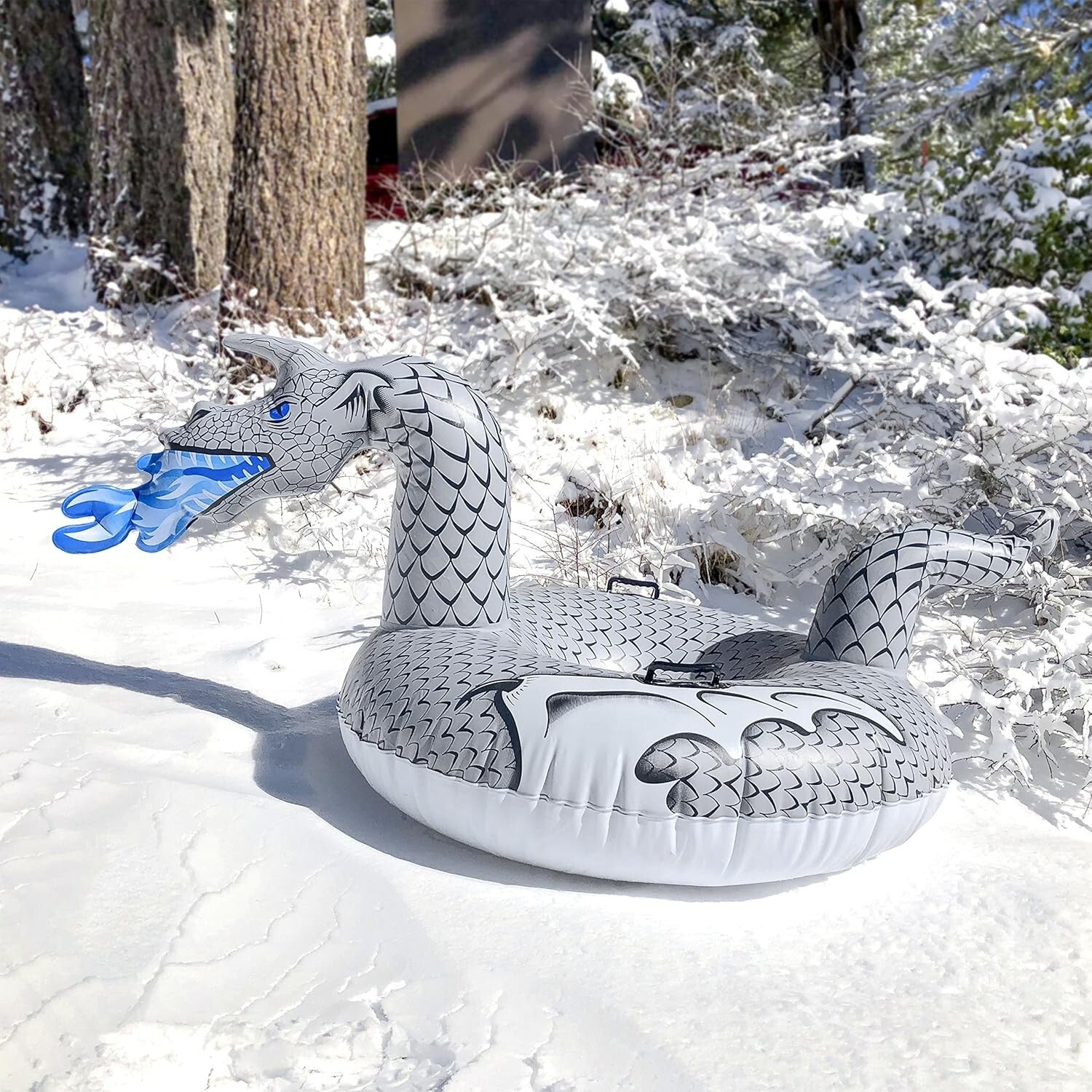 Ice Dragon and More! Vibrant Inflatable Sleds for Thrilling Winter Adventures