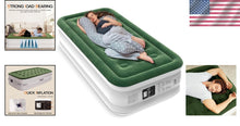 Load image into Gallery viewer, Heavy Duty Twin Air Mattress with Built-in Pump - Non-Slip Stability Design