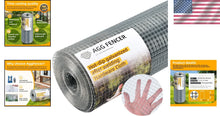 Load image into Gallery viewer, 48in x 100ft Galvanized Hardware Cloth - Durable 1/2 inch Chicken Wire Fencing
