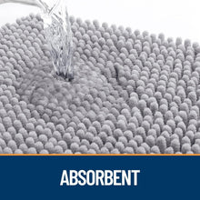 Load image into Gallery viewer, 36x24 Absorbent Chenille Dog Mat - Washable, Quick Dry, Non-Slip Entryway Rug