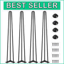 Load image into Gallery viewer, Versatile 30 Inch Hairpin Legs - Ideal for Coffee, Dining, or Night Stand Tables