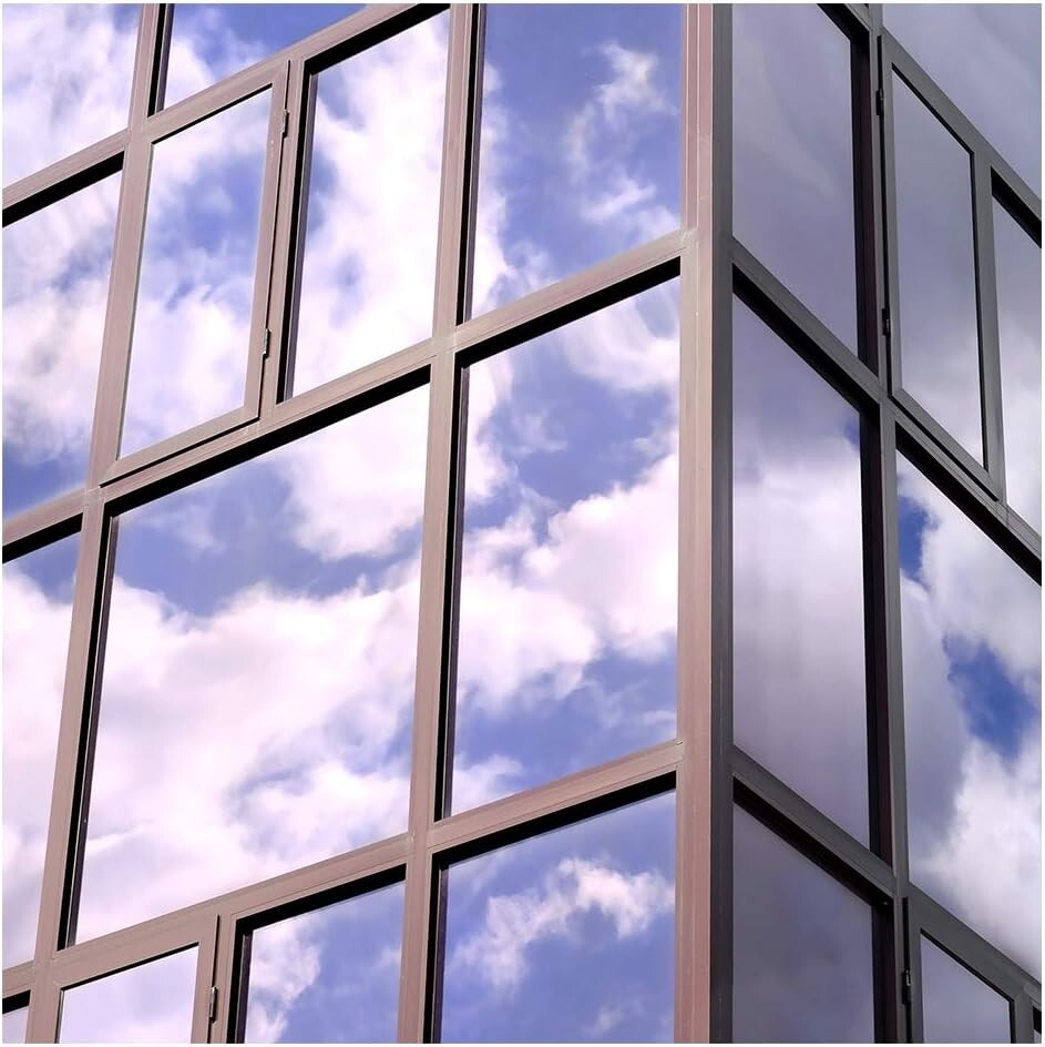 Reflective Silver Window Tint - 36in x 7ft, Ideal for Heat Rejection and Light