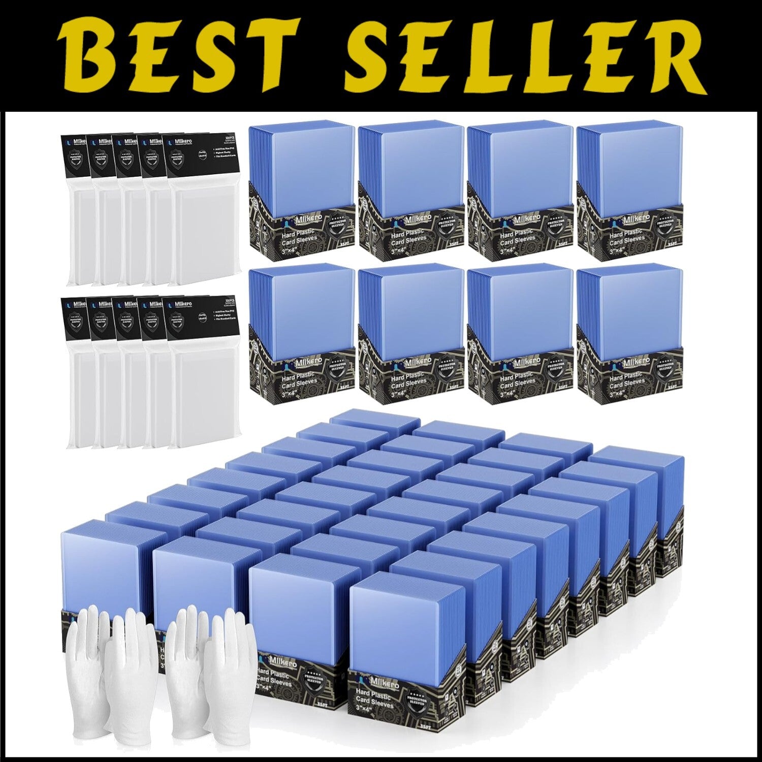 2000 Durable Card Sleeves - Protectors for Baseball, Football, and Gaming Cards