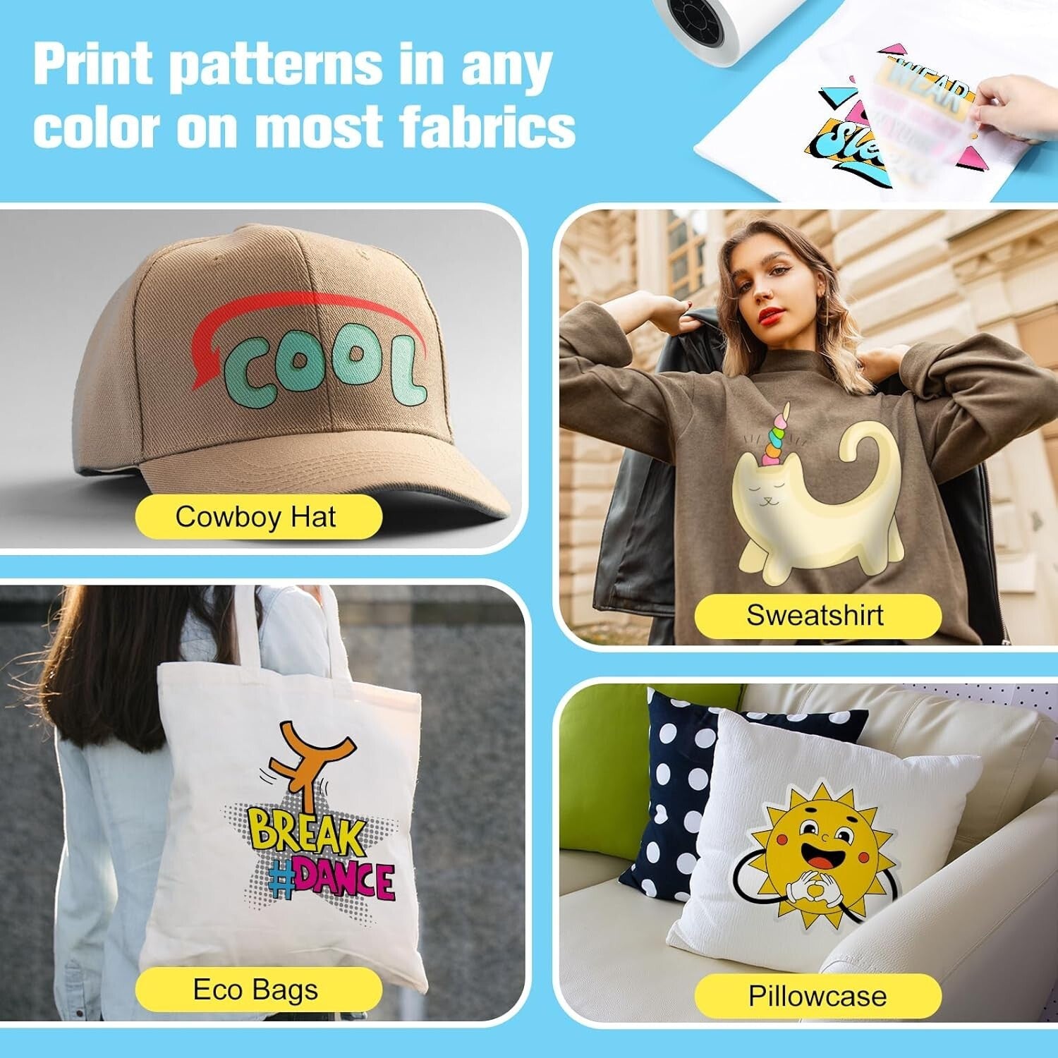 Pro-Grade DTF Transfer Film Roll: 13 x 328 Inches for Quality T-Shirt Designs