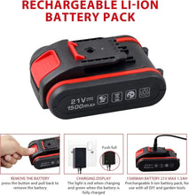Load image into Gallery viewer, Fully Equipped 21V Cordless Drill Kit with 112-Piece Accessory Set for Home DIY