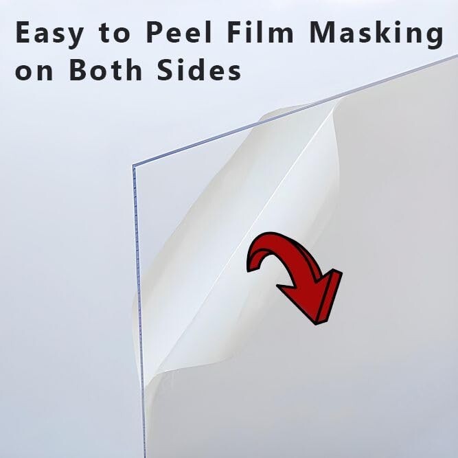 Clear Lexann Polycarbonate Sheet - 1/2" Thick & 24"x48" for Ultimate Strength