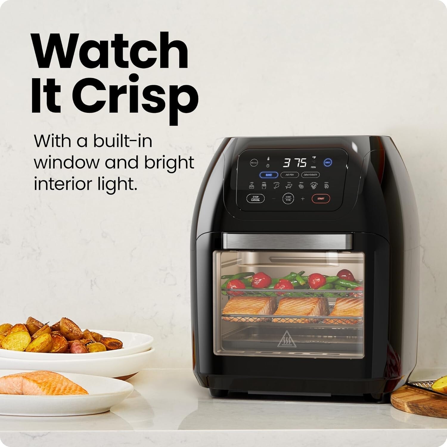 Advanced Touch Control Digital Air Fryer & Dehydrator - Crispy & Healthy Meals