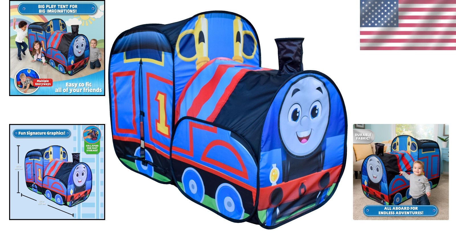 Thomas & Friends Pop-Up Play Tent for Kids – Large Fun for Imaginative Play