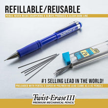 Load image into Gallery viewer, Pack of 12 Twist-Erase III Mechanical Graphite Pencils – NO Sharpening Needed