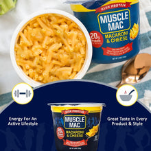 Load image into Gallery viewer, Quick Prep Real Cheese Mac &amp; Cheese - 12 Microwaveable Cups with 20g Protein