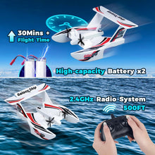 Load image into Gallery viewer, 2.4GHz Remote Control Plane with 30 Min Flight Time - Great for Kids &amp; Adults