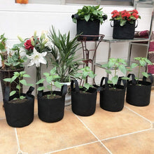 Load image into Gallery viewer, Space-Saving 12-Pack 25 Gallon Fabric Grow Bags with Drainage - Easy to Move