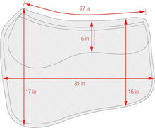 Load image into Gallery viewer, Thermoregulating Saddle Pad - Machine Washable, Contoured Fit with Memory Foam